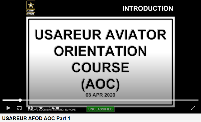 USAREUR AFOD AOC Part 1 USAREUR AFOD AOC Part 1